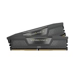 CORSAIR Vengeance DDR5 RAM 32GB (2x16GB) 6000MHz CL36 AMD Expo iCUE Uyumlu Bilgisayar Belleği - Gri (CMK32GX5M2E6000Z36), Gri