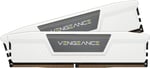 CORSAIR Vengeance DDR5 RAM 32GB (2x16GB) 6000MHz CL36-44-44-96 1.35V AMD Expo & Intel XMP Masaüstü Bilgisayar Belleği - Beyaz (CMK32GX5M2E6000Z36W)