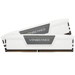 CORSAIR Vengeance DDR5 RAM 32GB (2x16GB) 6000MHz CL36-44-44-96 1.35V AMD Expo & Intel XMP Masaüstü Bilgisayar Belleği - Beyaz (CMK32GX5M2E6000Z36W)