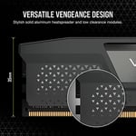 CORSAIR Vengeance DDR5 RAM 32GB (2x16GB) 6000MHz CL36 AMD Expo iCUE Uyumlu Bilgisayar Belleği - Gri (CMK32GX5M2E6000Z36), Gri