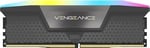 CORSAIR VENGEANCE RGB 16GB (1 x 16GB) DDR5 6000 CL36-44-44-96 1.35V Intel XMP & AMD EXPO - Gri (CMH16GX5M1E6000Z36)