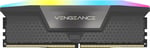 CORSAIR VENGEANCE RGB 16GB (1 x 16GB) DDR5 6000 CL36-44-44-96 1.35V Intel XMP & AMD EXPO - Gri (CMH16GX5M1E6000Z36)