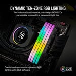 CORSAIR Vengeance RGB DDR5 RAM 48 GB (2 x 24 GB) 6000 MHz CL36 Intel XMP iCUE Uyumlu Bilgisayar Belleği - Siyah (CMH48GX5M2E6000C36)