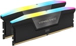 CORSAIR Vengeance RGB DDR5 RAM 48 GB (2 x 24 GB) 6000 MHz CL36 Intel XMP iCUE Uyumlu Bilgisayar Belleği - Siyah (CMH48GX5M2E6000C36)