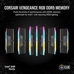 CORSAIR Vengeance RGB DDR5 RAM 48 GB (2 x 24 GB) 6000 MHz CL36 Intel XMP iCUE Uyumlu Bilgisayar Belleği - Siyah (CMH48GX5M2E6000C36)