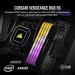 Corsair Vengeance RGB RS 16 GB (1 x 16 GB) DDR4 3.200MHz C16 Bellek (Dinamik RGB Aydınlatma, Intel ve AMD 300/400/500 Serisi ile Uyumlu) Siyah