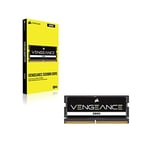 CORSAIR Vengeance SODIMM DDR5 RAM 16GB (1x16GB) 5600MHz CL48 Intel XMP iCUE Uyumlu Bilgisayar Belleği - Siyah (CMSX16GX5M1A5600C48) - Seçenekler: 5200 MHz, 5600 MHz, 16GB (1x16GB), 32GB (1x32GB)