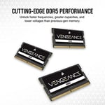 CORSAIR Vengeance SODIMM DDR5 RAM 32GB (1x32GB) 5600MHz CL48-48-48-90 1.10V Intel XMP 3.0 Dizüstü Bilgisayar Belleği - Siyah (CMSX32GX5M1A5600C48)