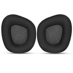 Corsair Void & Corsair Void PRO RGB Kablolu/Kablosuz Oyun Kulaklıkları için Yedek Kulak Pedleri Minderleri Siyah Ağ Kumaşlı, Hafızalı Köpük