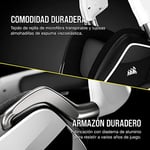 Corsair VOID RGB ELITE Kablosuz Oyun Kulaklığı - 7.1 Surround Ses - Discord Sertifikalı - iCUE Uyumlu - PC, Mac, PS5, PS4 - Beyaz