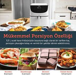 COSORI Airfryer 100 Tarif Yemek Kitabı, 1700-Watt Max XXL 5,5 L Dijital Dokunmatik Hava Fritözleri 11 Ön Ayarlı Fırın, Yağsız Sıcak Ocak, Yapışmaz Sepet, Beyaz