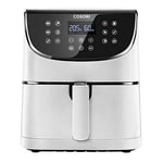 COSORI Airfryer 100 Tarif Yemek Kitabı, 1700-Watt Max XXL 5,5 L Dijital Dokunmatik Hava Fritözleri 11 Ön Ayarlı Fırın, Yağsız Sıcak Ocak, Yapışmaz Sepet, Beyaz