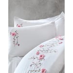 Cotton Box 3d Nakışlı Saten Çift Kişilik Nevresim Takımı - Perla