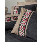 Cotton Box Folk Art Çift Kişilik Nevresim Takımı Yamka Bej