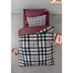 Cotton Box Genç Odası Tek Kişilik Lastikli Çarşaflı Complete Set Brave Bordo