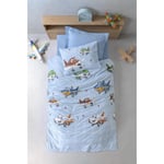 Cotton Box Junior Tek Kişilik Lastikli Çarşaflı Nevresim Takımı Jetty İndigo