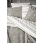 Cotton Box Klein Nakışlı Ranforce Çift Kişilik Nevresim Takımı Moke Kahve