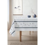 Cotton Box Lalin Masa Örtüsü Azzurro Lacivert 160x180