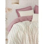 Cotton Box Loopra Çift Kişilik Nevresim Takımı Veyra Bordo