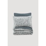 Cotton Box Minimal Çift Kişilik Lastikli Çarşaflı Nevresim Takımı Molly Antrasit