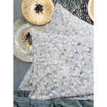 Cotton Box Minimal Çift Kişilik Lastikli Çarşaflı Nevresim Takımı Molly Antrasit