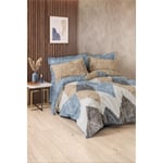 Cotton Box Modern Çift Kişilik Nevresim Takımı Axis İndigo