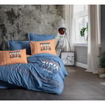 Cotton Box Mood Nakışlı Ranforce Çift Kişilik Nevresim Takımı State Tarçın