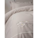 Cotton Box Nakışlı Saten Çift Kişilik Nevresim Takımı Alameda Lila