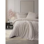 Cotton Box Nakışlı Saten Çift Kişilik Nevresim Takımı Alameda Lila