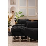 Cotton Box Neat Çift Kişilik Nevresim Takımı Siyah