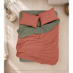 Cotton Box Plain Tek Kişilik Nevresim Takımı Kiremit-haki