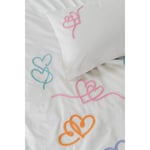 Cotton Box Puff Nakışlı Çift Kişilik Nevresim Takımı Amora Mint