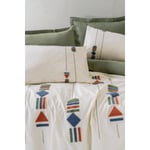 Cotton Box Puff Nakışlı Çift Kişilik Nevresim Takımı Verdara Haki