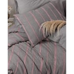 Cotton Box Ribbed Çift Kişilik Nevresim Takımı Barisan Gri