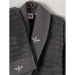 Cotton Box Seta Aile Bornoz Seti Genny Beyaz-antrasit