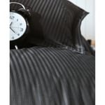 Cotton Box Stripe Saten Çift Kişilik Nevresim Takımı - Siyah