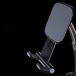 Coverzone Ayarlanabilir Katlanabilir Ergonomik Telefon Tutucu Standı ve Tablet Tutucu standı Desk Holder Oynar Başlıklı Kaymaz Zemin Tabanlı Stand (Siyah)