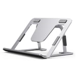 Coverzone iPad Uyumlu Tablet Standı Yüksekliği Ayarlanabilir Tutucu Tok Alüminyum 14 inç Notebooklar ile Uyumlu Pedli Kaymaz Tasarım%100 Tok Alüminyum Alaşımlı Katlanır ZR749 (ZR749)