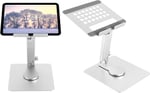 Coverzone iPad Uyumlu Tablet Standı Yüksekliği Ayarlanabilir Tutucu Tok Alüminyum 14 inç Notebooklar ile Uyumlu Pedli Kaymaz Tasarım%100 Tok Alüminyum Alaşımlı Katlanır ZR749 (ZR749)