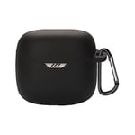Coverzone JBL Tune Flex 2 ile Uyumlu Kulaklık Kılıfı Kancalı Kılıf Darbeye Dayanıklı Silikon Yumuşak Koruyucu Toz ve Kirden Koruyan JBL Tune Flex2 ile Uyumlu Koruyucu Kapak Siyah