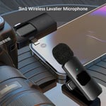 Coverzone Kablosuz İkili Yaka Mikrofonu iPhone ile Uyumlu 3.5mm Aux iPhone Type-C PC Tablet Video Kayıt Röportaj Canlı Yayın Vlog Kablosuz Mikrofon USB C ve Amfi ve Bilgisayar Uyumlu ZR564