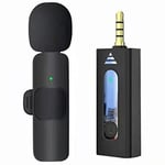 Coverzone Kablosuz Mikrofon Wireless Tekli Yaka Mikrofonu 3.5mm Aux Girişli Sokak Müzisyenleri Amfi Hoparlör Bilgisayar Youtuber Tablet Tak Çalıştır (TELEFON DESTEKLEMEZ) K35