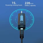 Coverzone Kablosuz Mikrofon Wireless Tekli Yaka Mikrofonu 3.5mm Aux Girişli Sokak Müzisyenleri Amfi Hoparlör Bilgisayar Youtuber Tablet Tak Çalıştır (TELEFON DESTEKLEMEZ) K35