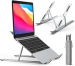 Coverzone Notebook Standı 2in1 Katlanabilir Taşınabilir Folding Alüminyum Dizüstü Bilgisayar Standı Açısı Ayarlanabilir 7 Kademeli