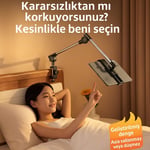 Coverzone Profesyonel 12.9 inçe kadar Uyumlu Tablet Tutucu Yüksekliği Ayarlanabilir Kol Ve Kendinden Açısı Ayarlanabilir 2 Eklemli 360 Derece Dual Turbo Auto Lock Siyah Renk ZM-050 (ZM-050)