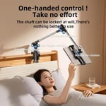 Coverzone Profesyonel 12.9 inçe kadar Uyumlu Tablet Tutucu Yüksekliği Ayarlanabilir Kol Ve Kendinden Açısı Ayarlanabilir 2 Eklemli 360 Derece Dual Turbo Auto Lock Siyah Renk ZM-050 (ZM-050)