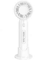 Coverzone Taşınabilir Mini USB Şarj Edilebilir El Vantilatörü, Cep Telefonu Tutucu, 3 Ayarlanabilir Hız, Hafif Tasarım, Düşük Gürültü ve İç ve Dış Mekan Kullanımına Uygun Kolay Taşınabilirlik Fs-22