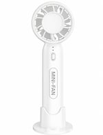 Coverzone Taşınabilir Mini USB Şarj Edilebilir El Vantilatörü, Cep Telefonu Tutucu, 3 Ayarlanabilir Hız, Hafif Tasarım, Düşük Gürültü ve İç ve Dış Mekan Kullanımına Uygun Kolay Taşınabilirlik Fs-22