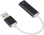 Coverzone USB den Mikrofonlu Kulaklık Çevirici (USB To 3.5 mm Jack) Playstation Uyumlu Bilgisayar Ses Kartı Kablosu 3.5 mm Jack (Dişi) Girişli Ses Adaptörü 7.1 Dönüştürücü PS3 PS4 PS5 Uyumlu (Beyaz)