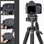coverzone Zomei Q111 Kamera Tripodu Cep Telefonu Tutuculu + Uzaktan Kumanda, Alüminyum Alaşım Hafif Kamera Ayaklı Tripod 3 Yönlü Döner Başlık Hızlı Değiştirme Plakası ve Çanta 47 – 140 cm Siyah Renk